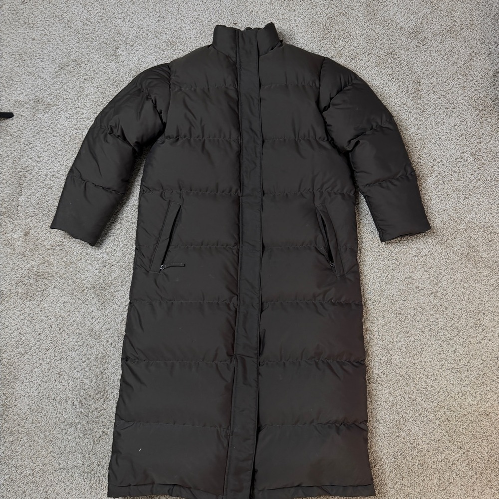L.L. Bean Women's Full-Length dark green Puffer Jacket